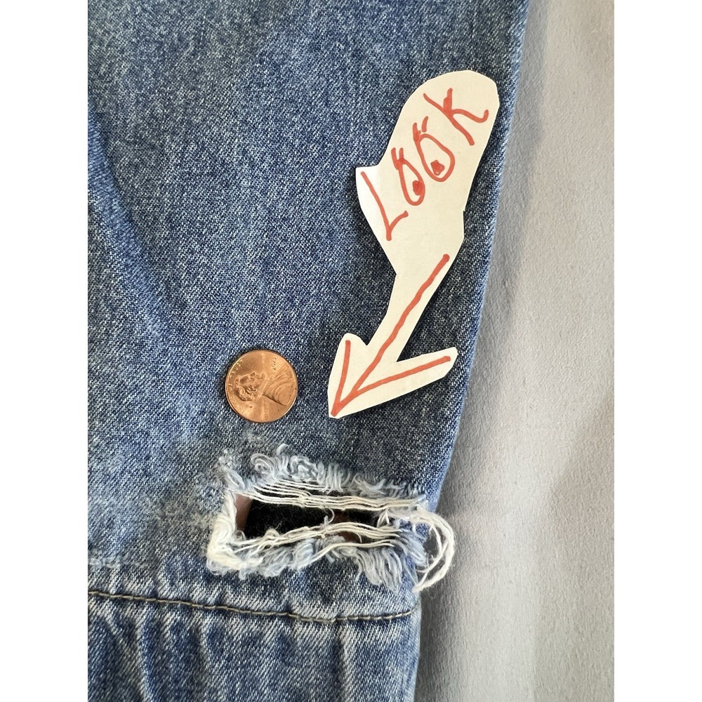 VNG Marithe Francois Girbaud Jeans Mens 38 Blue Baggy‎ Shuttle Tape Skater Y2K - Picture 13 of 16